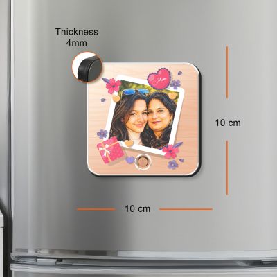 Personalized Mom Photo Musical Fridge Magnet with Speaker Rechargeable Gift